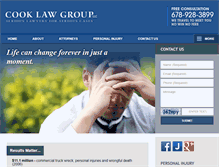 Tablet Screenshot of cook-lawgroup.com